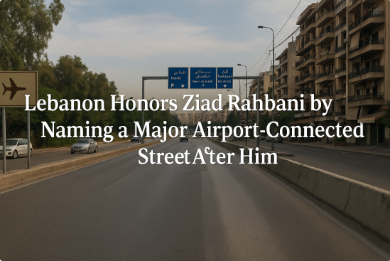 Lebanon Honors Ziad Rahbani by Naming a Major Airport-Connected Street After Him